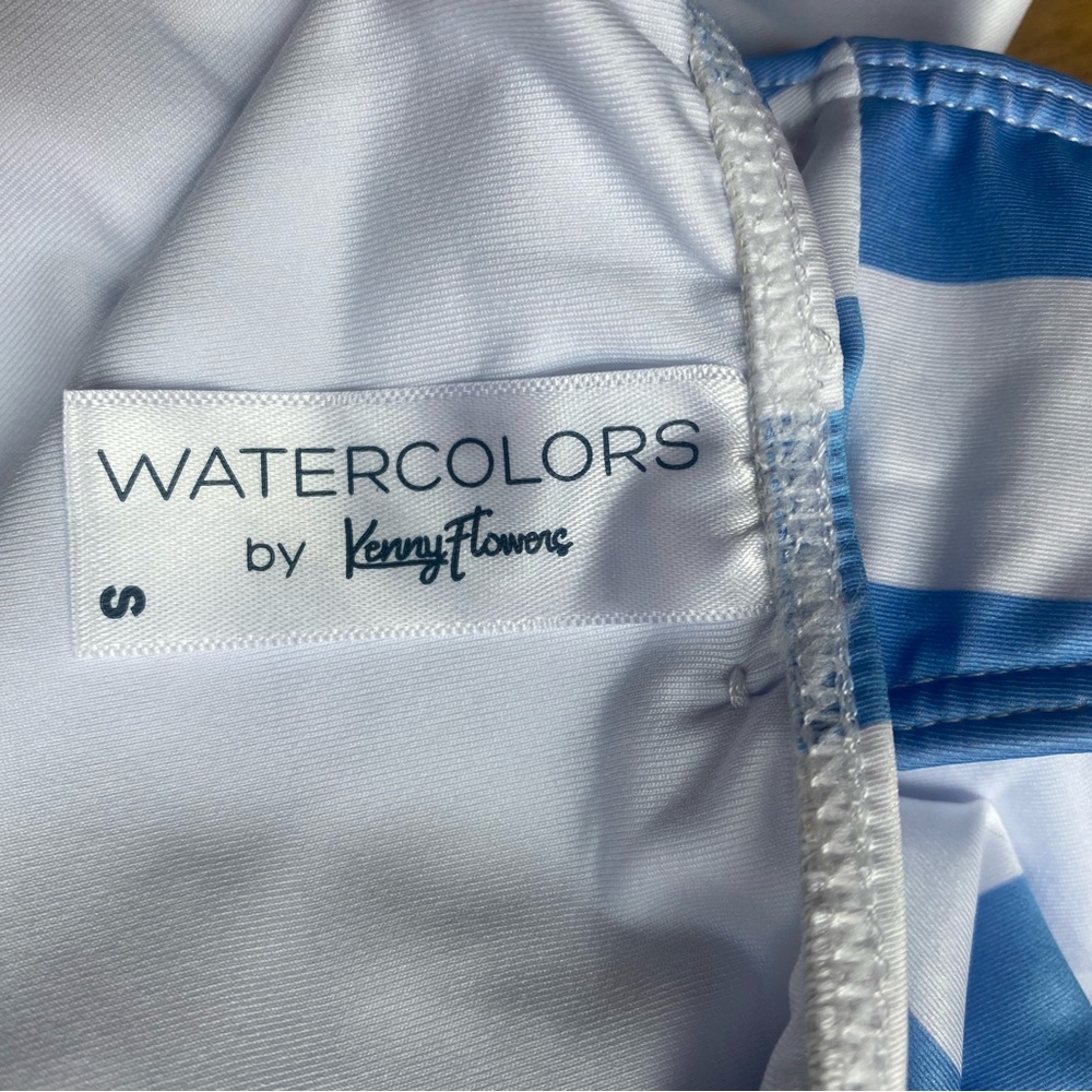 Kenny Flowers Blue and White Striped One Piece - Picture 3 of 6